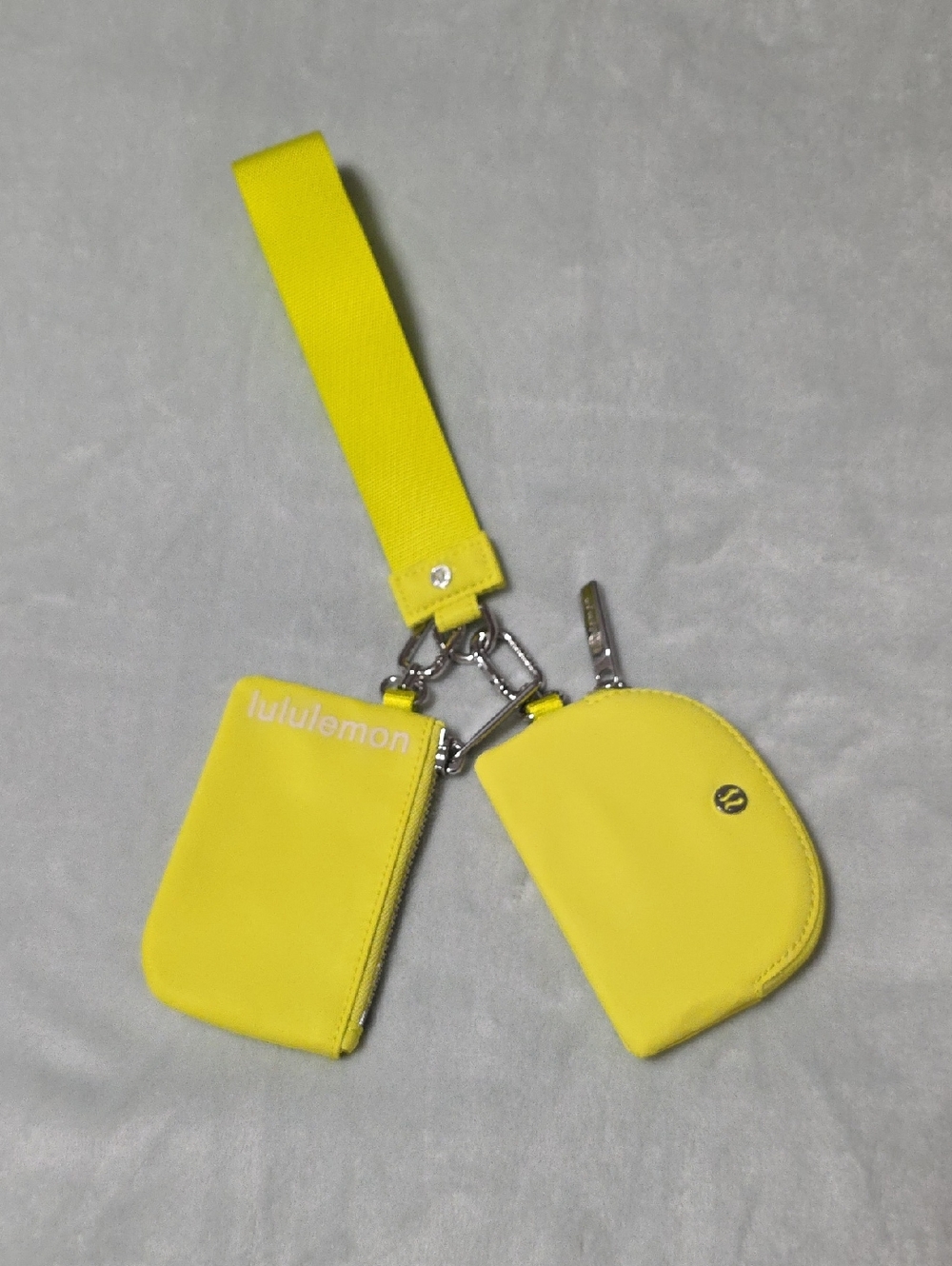 lululemon athletica Bright Yellow Wristlet Pouch Duo